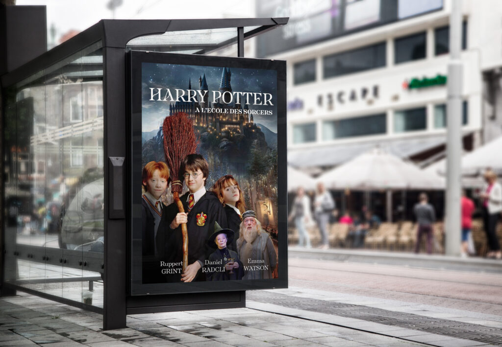 Affiche print film Harry Potter graphiste freelance Ophélie Carvalho