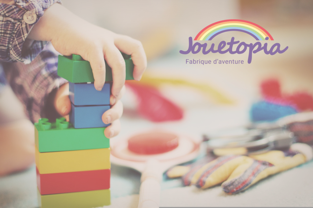 Projet logo identité visuelle boutique jouets Jouetopia