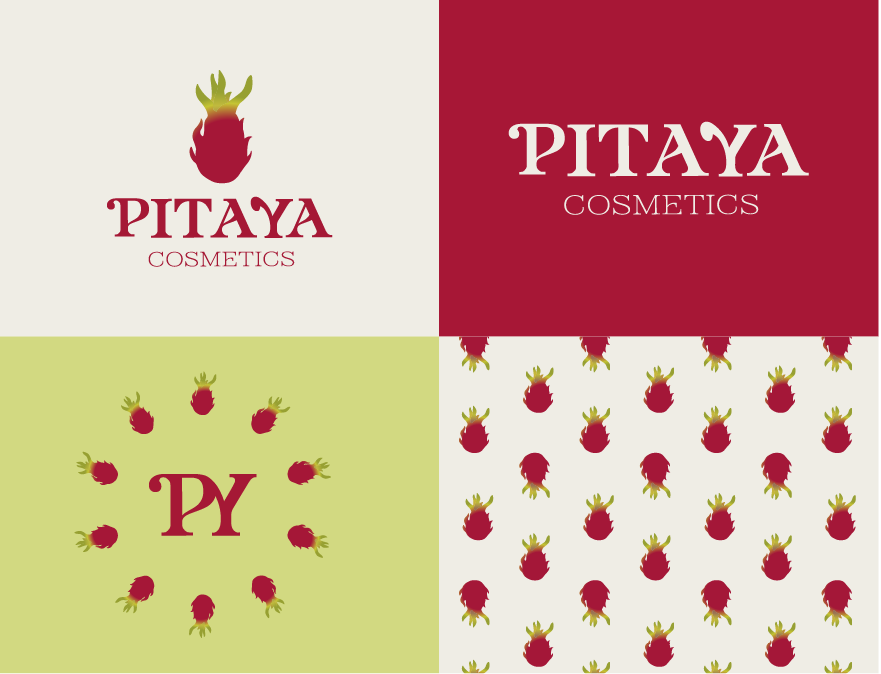 Logo Pitaya Cosmetic création identité visuelle marque cosmétique